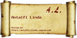 Antalfi Linda névjegykártya